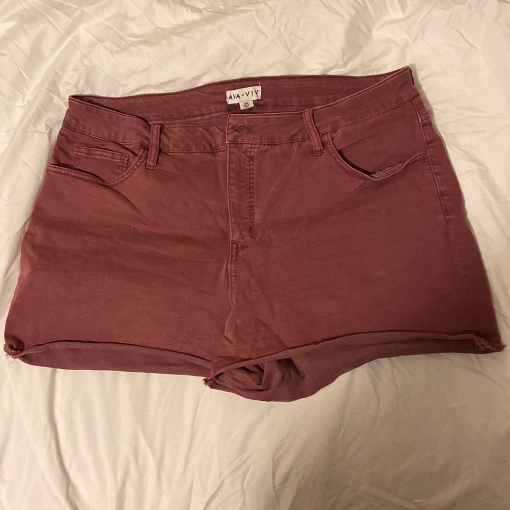 Ava and Viv Burgundy Shorts